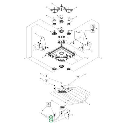 4071451449 CAVETTO ACCENSIONE 400MM PER FORNELLI