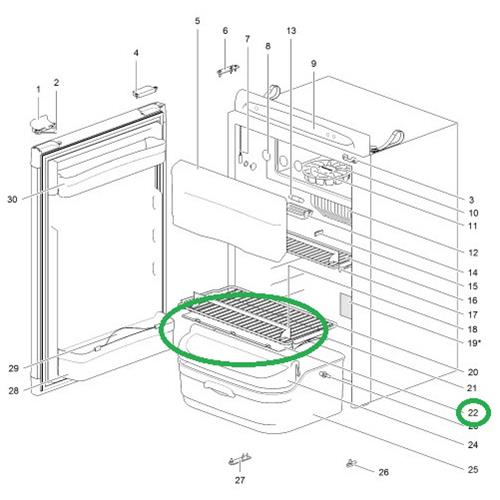 623635-12 PIANO PLASTICA AZZURRA N100