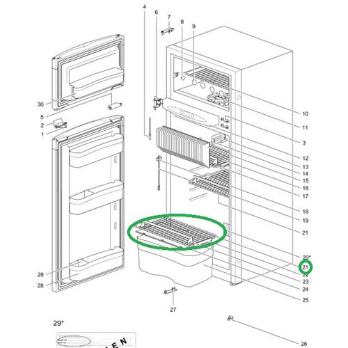 631743 GRIGLIA INFERIORE/CENTRALE N175