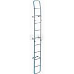 SCALETTA ESTERNA PIEGHEVOLE SERIE OVALE 9 GRADINI ALLUMINIO