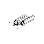 PROFILO IN ALLUMINIO CERNIERA CON PORTA VERANDA BARRA