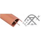 PROFILO IN PVC ANGOLARE PER PANNELLI DA 12MM LEGNO 2200MM