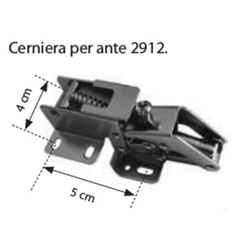 CERNIERA IN ACCIAIO CON MOLLA PER ANTINE 2912