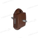 PUSH-LOCK BILATERALE MARRONE