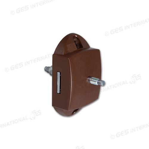 PUSH-LOCK BILATERALE MARRONE