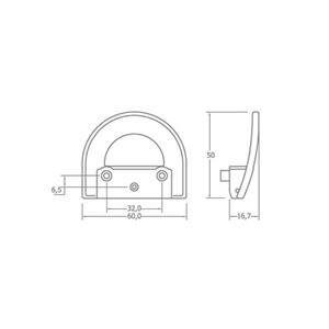 KIT MANIGLIA + CHIUSURA PER ANTINE KIT V1706