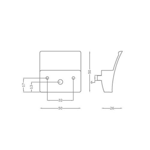 KIT MANIGLIA + CHIUSURA PER ANTINE KIT V1115