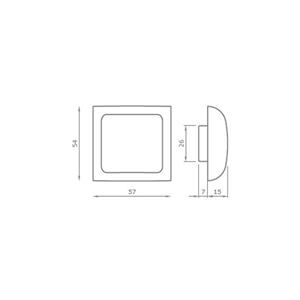 KIT MANIGLIA + CHIUSURA PER ANTINE KIT V1149