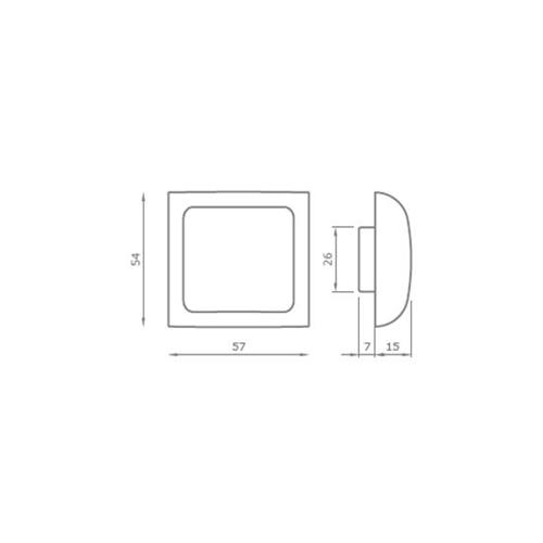 KIT MANIGLIA + CHIUSURA PER ANTINE KIT V1149