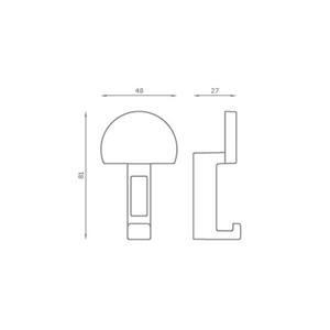 APPENDINO SINGOLO IN ZAMA CROMO LUCIDO V1106