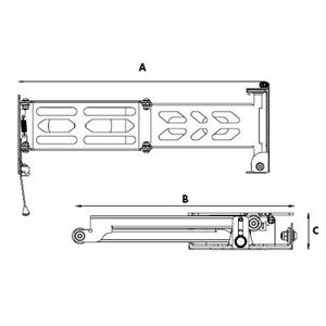 SUPPORTO PORTATELEVISORE TV A 3 SNODI 12587 ESTENSIONE 227MM