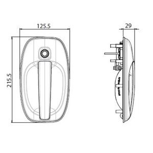 SERRATURA M1 SMART BIANCA 1122DX28PEN