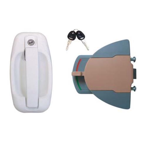 SERRATURA PRO TEK BIANCA CON INTERNO CREMA