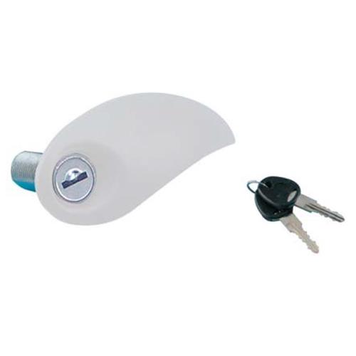 SERRATURA FLAP LOCK VIRGOLA PER PORTELLONE BIANCA