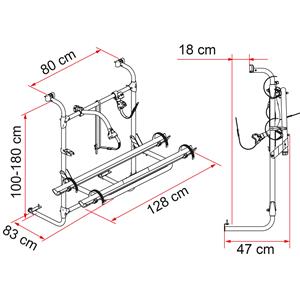 PORTABICI CARRY-BIKE CARAVAN UNIVERSAL 02093A76A