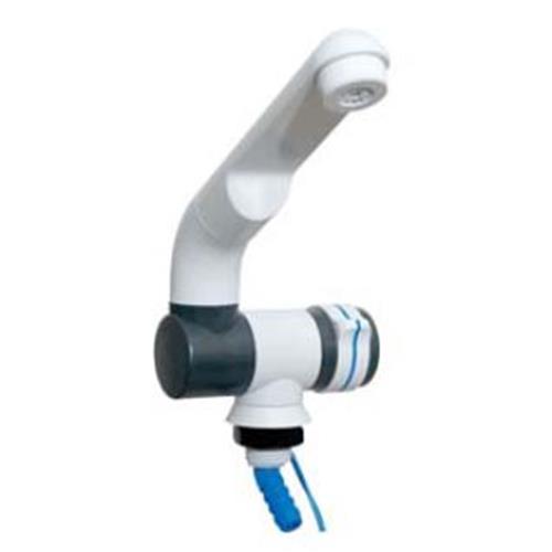 RUBINETTO CARAVAN IN ABS BIANCO ANTRACITE CON INTERRUTTORE 23MM