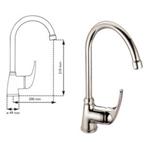 MISCELATORE MONOCOMANDO CANNA A PONTE