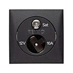 PRESA 12VAUTO+SAT (PRESA 12V ACCENDISIGARI+SAT) ANTRACITE BERKER