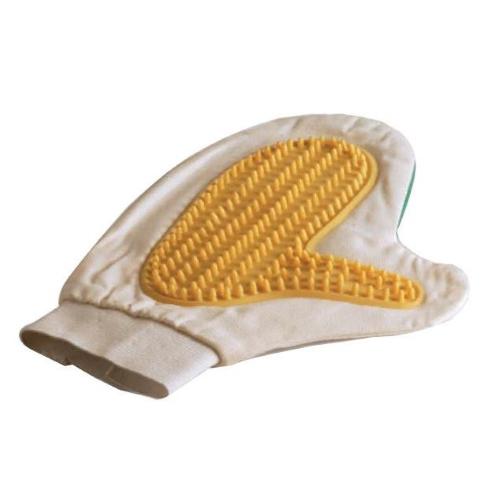 SPAZZOLA GUANTO IN TESSUTO CON PALMO IN LATTICE 24 CM