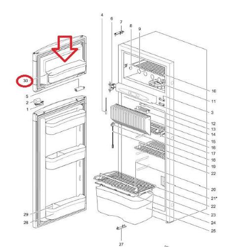 626976-12 VASCHETTA PORTAUOVA SUPERIORE N150