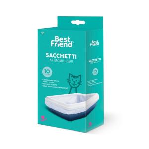 LETTIERA SOLO CAT&RINA 10 SACCHETTI PER BACINELLE IN BUSTA 20X10X4CM