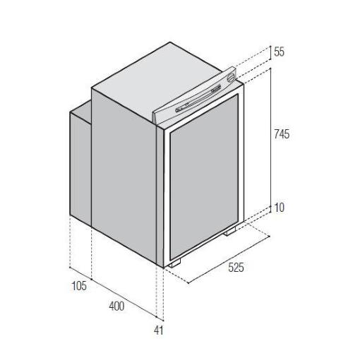 FRIGORIFERO TRIVALENTE DA INCASSO VTR5105DG