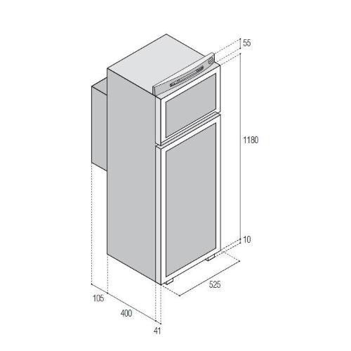 FRIGORIFERO TRIVALENTE DA INCASSO VTR5150DG