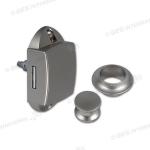 KIT PUSH-LOCK UNILATERALE NICHEL SATINATO
