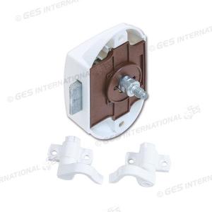 PUSH-LOCK UNILATERALE CON FORI E GANCI BIANCO