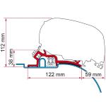 STAFFE PER F80/F65 ADAPTER DUCATO/JUMPER/BOXER H2 DAL 94 AL 06.2006 98655-693 LOW PROFILE