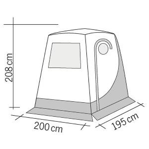 TENDA PER PORTELLONE POSTERIORE UPGRADE PREMIUM VW T5 T6 200X195X208CM