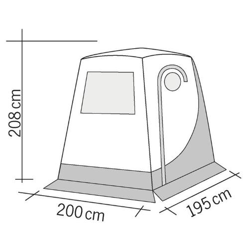 TENDA PER PORTELLONE POSTERIORE UPGRADE PREMIUM VW T5 T6 200X195X208CM
