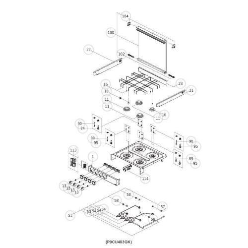 105311795 KIT CAPPUCCIO COPERCHIO IN VETRO