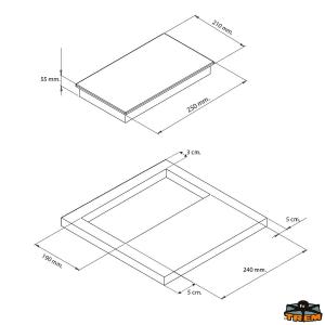 MINI PIASTRA A INDUZIONE DA INCASSO 200-1100W