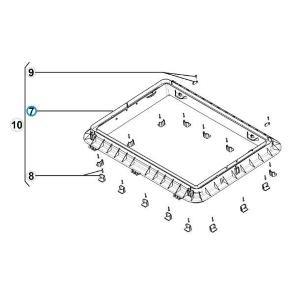 HEKI 2 CORNICE ESTERNA SENZA FISSAGGI BIANCO CREMA PART.7 4460000087