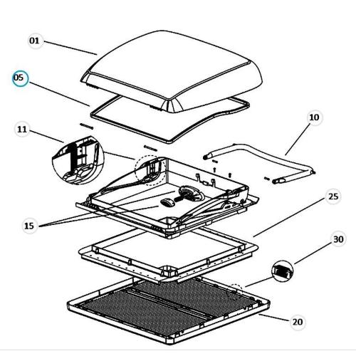 MINI HEKI PLUS/STYLE GUARNIZIONE PART.5 4460000028 R285.020