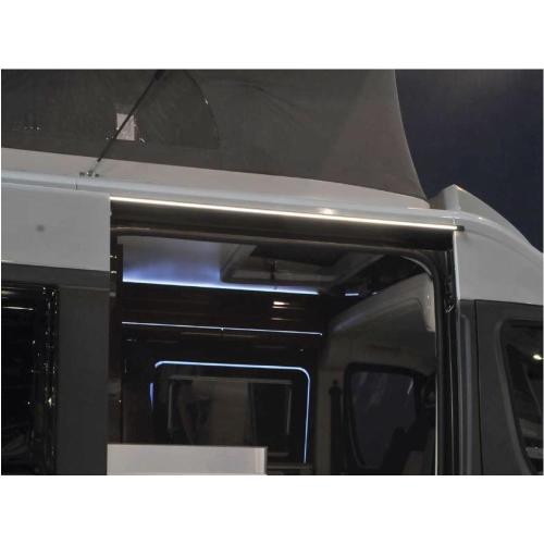 GRONDAIA PARAPIOGGIA VAN PRO CON LUCE LED PER DUCATO X250/X290 NERO CM 150