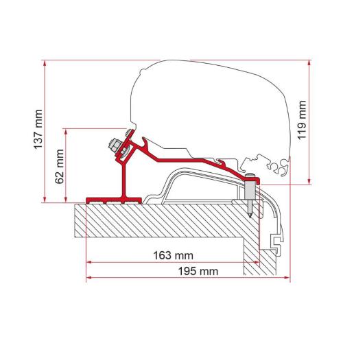 STAFFE PER F80 ADAPTER HOBBY PREMIUM ONTOUR 2012 98655Z089