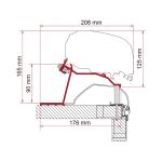 STAFFE PER F80 ADAPTER HOBBY CARAVAN 2014 98655Z065