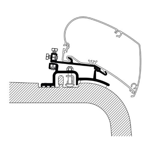 STAFFE PER THULE ADAPTER 6200/6300/6900/9200 DUCATO JUMPER BOXER DAL 1994 A 2005