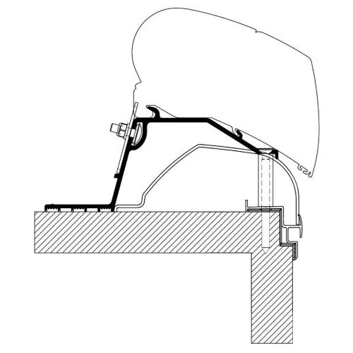 STAFFE PER THULE ADAPTER 6200/6300/6900/9200 HOBBY CARAVAN DAL 2014