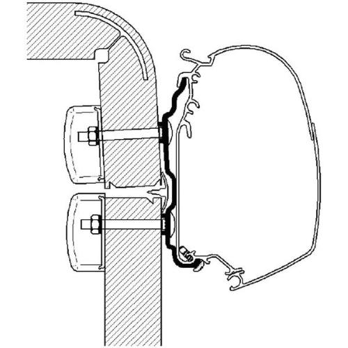 STAFFE PER THULE ADAPTER 4900/4200/5200 HYMER 2016 450CM