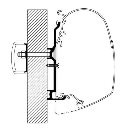 STAFFE PER THULE ADAPTER 4900/4200/5200 BURSTNER DAL 2017