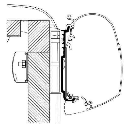STAFFE PER THULE ADAPTER 4900/4200/5200 CARADO SUNLIGHT