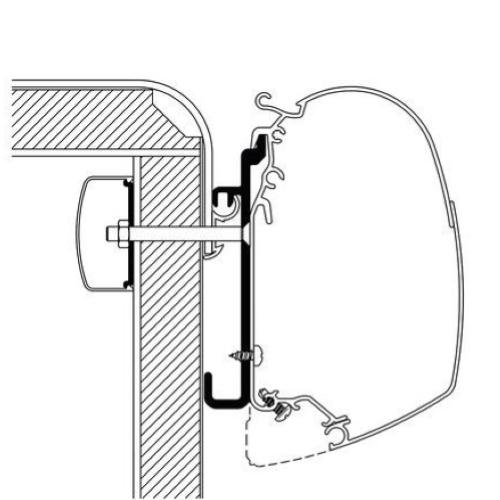 STAFFE PER THULE ADAPTER 4900/4200/5200 RAPIDO SERIE 7-8-9 300CM
