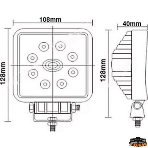 FARO IMPERMEABILE A LED 1600LM