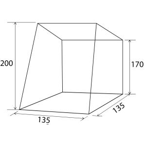 TENDA PER PORTELLONE POSTERIORE PILOT VW CADDY 4 135 X135X H170/200 CM 0102967N