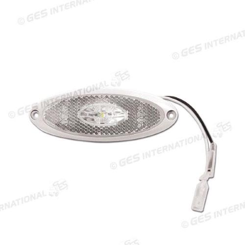 MODULO DI INGOMBRO FRONTALE A LED 125X45X14MM INT 112MM BAS. BIANCA
