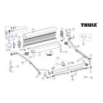 GUSCIO SX PER TENDALINO THULE 8000 ANODIZZATO