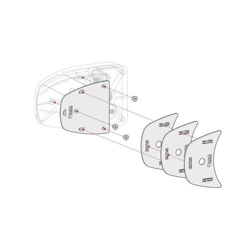 KIT SPESSORI PER SAFE DOOR SPACER KIT SAFE DOOR WHITE >2017 08230-01-